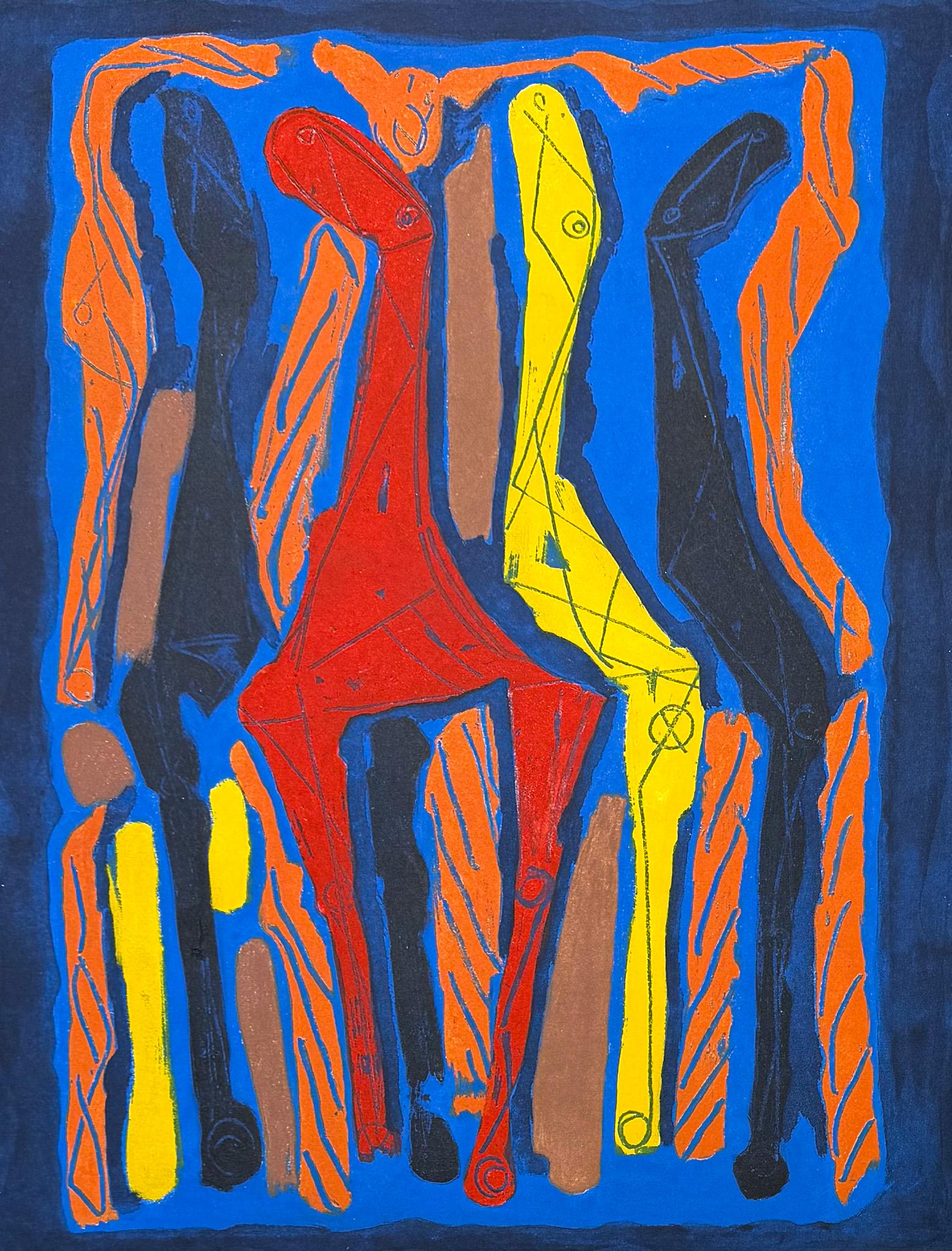 Marino Marini (1901-1980) - MARINO FROM GOETHE IV - Color etching and aquatint