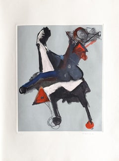 Marino Marini (1901–1980) - MARINO FROM SHAKESPEARE I - Color drypoint etching