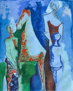 Marino Marini (1901–1980) - MARINO FROM SHAKESPEARE I - Color drypoint etching