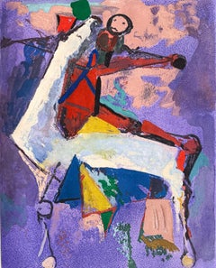 Marino Marini (1901–1980) - MARINO FROM SHAKESPEARE I - Color drypoint etching
