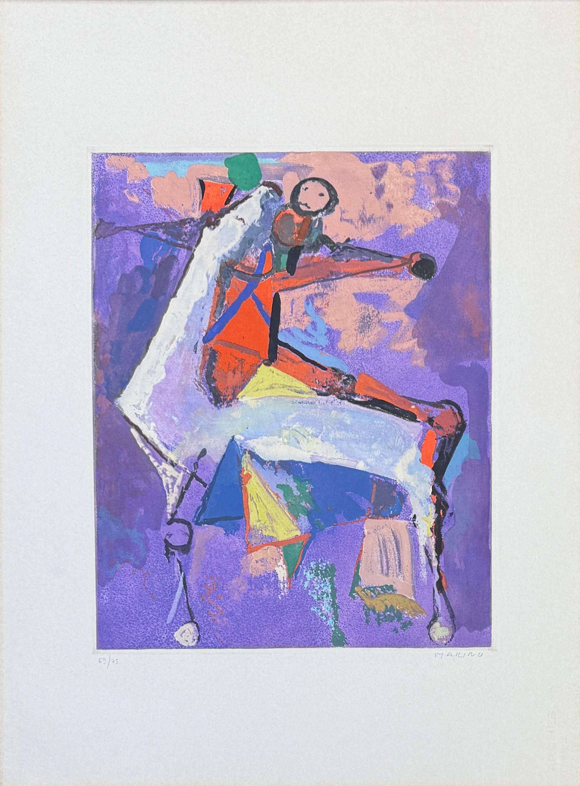 Marino Marini (1901 - 1980)-MARINO FROM SHAKESPEARE I-Etching, drypoint aquatint For Sale 1