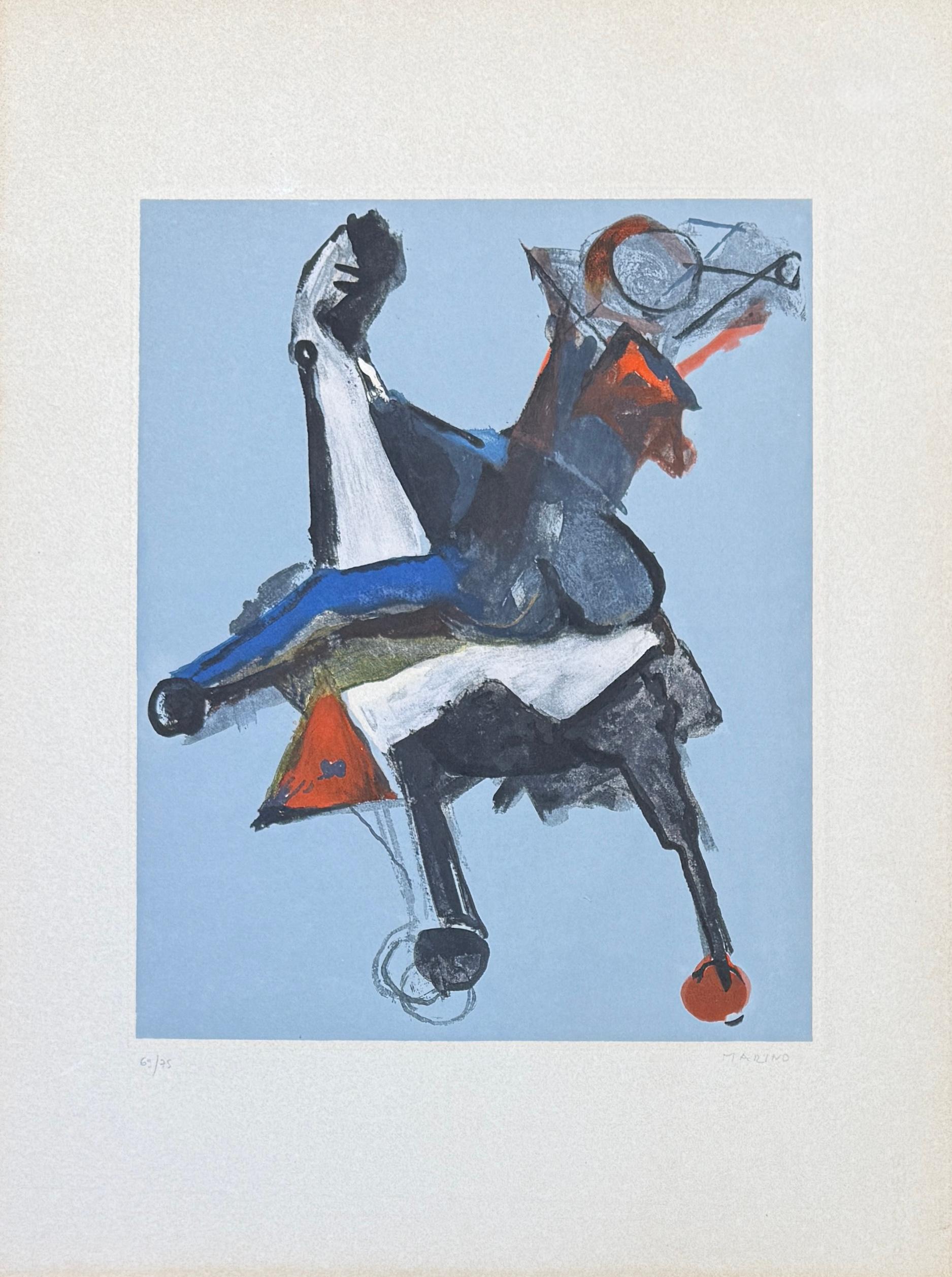 Marino Marini (1901-1980) - MARINO FROM SHAKESPEARE I-Etching, drypoint aquatint For Sale 1