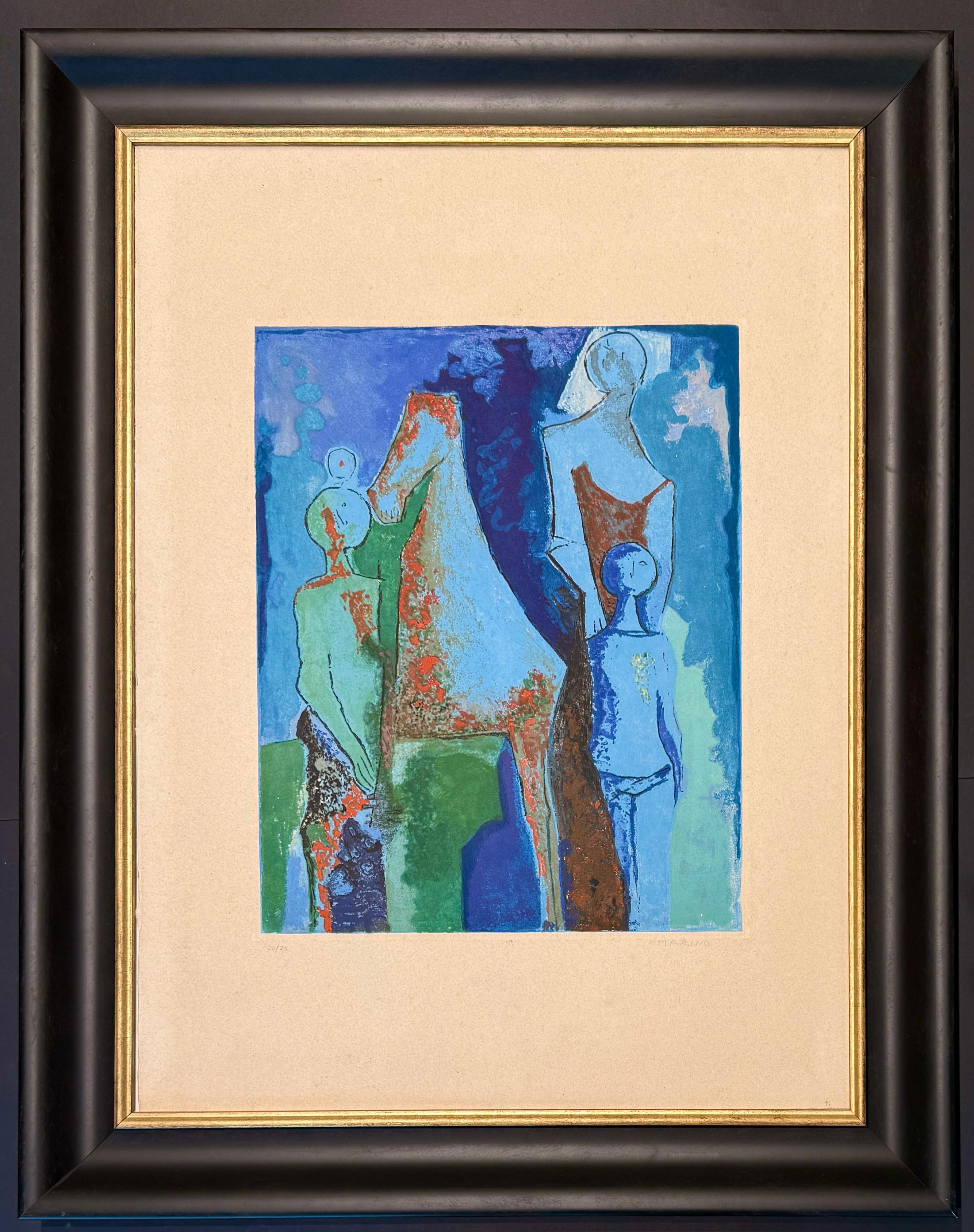 Marino Marini (1901 - 1980)-MARINO FROM SHAKESPEARE I-Etching, drypoint aquatint For Sale 1