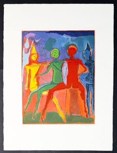 Marino Marini (1901–1980) - MARINO FROM SHAKESPEARE II - Color drypoint etching