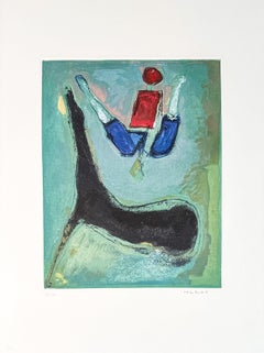 Marino Marini (1901–1980) - MARINO FROM SHAKESPEARE II - Color drypoint etching