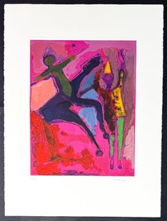 Marino Marini (1901–1980) - MARINO FROM SHAKESPEARE II - Color drypoint etching