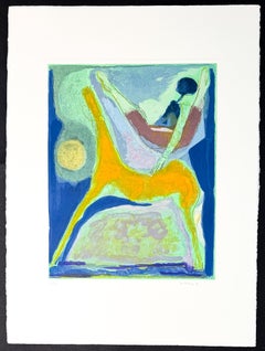 Marino Marini (1901–1980) - MARINO FROM SHAKESPEARE II - Color drypoint etching