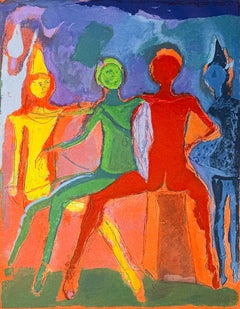 Marino Marini (1901–1980) - MARINO FROM SHAKESPEARE II - Color drypoint etching