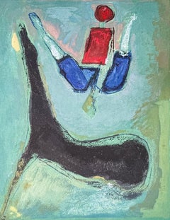Marino Marini (1901–1980) - MARINO FROM SHAKESPEARE II - Color drypoint etching