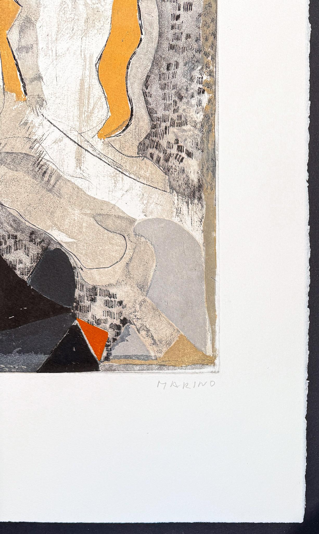Marino Marini (1901-1980) - Tre grazie - Eau-forte et aquatinte en couleurs - 1975 en vente 3