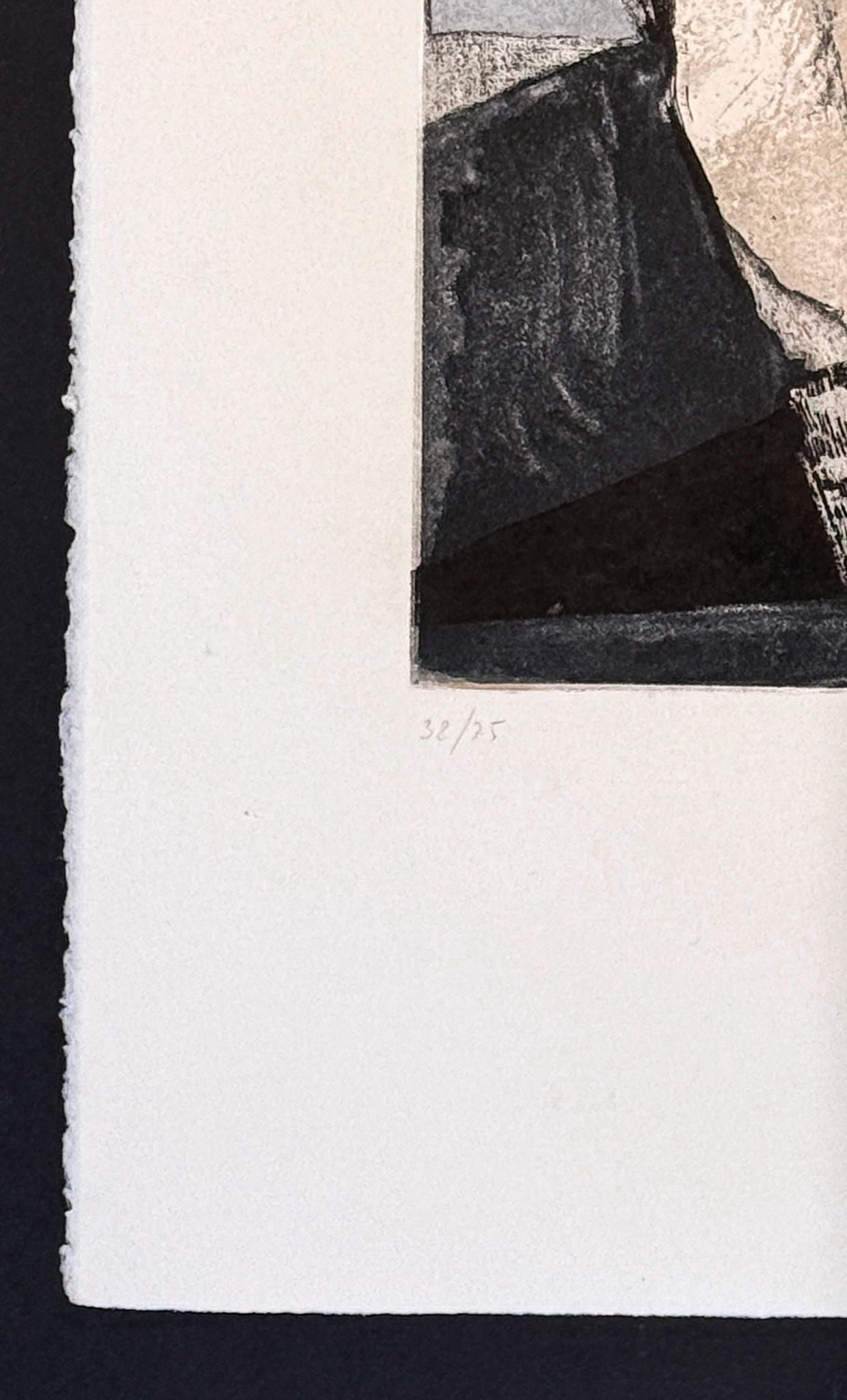 Marino Marini (1901-1980) - Tre grazie - Eau-forte et aquatinte en couleurs - 1975 en vente 4