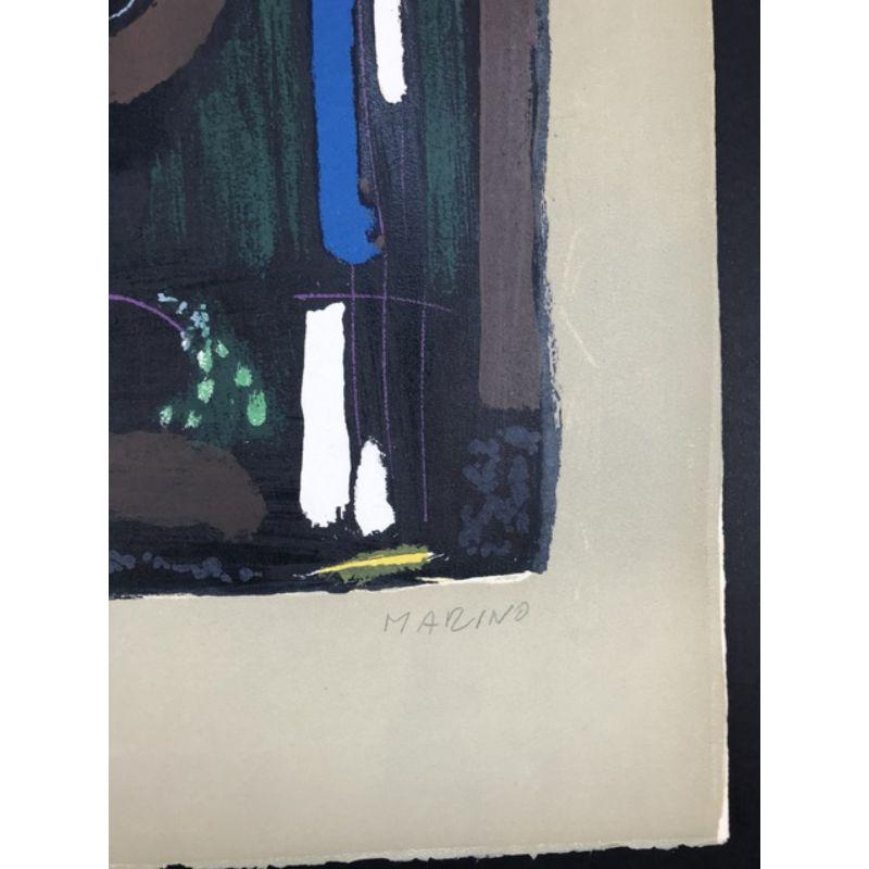 Marino Marini  - Bunter Reiter II - Litografia firmata a mano su archi, 1976 2