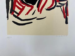 Marino Marini, "Chevalier" (Knight), 1970, lithograph, hand signed, numbered