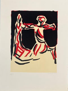 Vintage Marino Marini, "Chevalier" (Knight), 1970, lithograph, hand signed, numbered