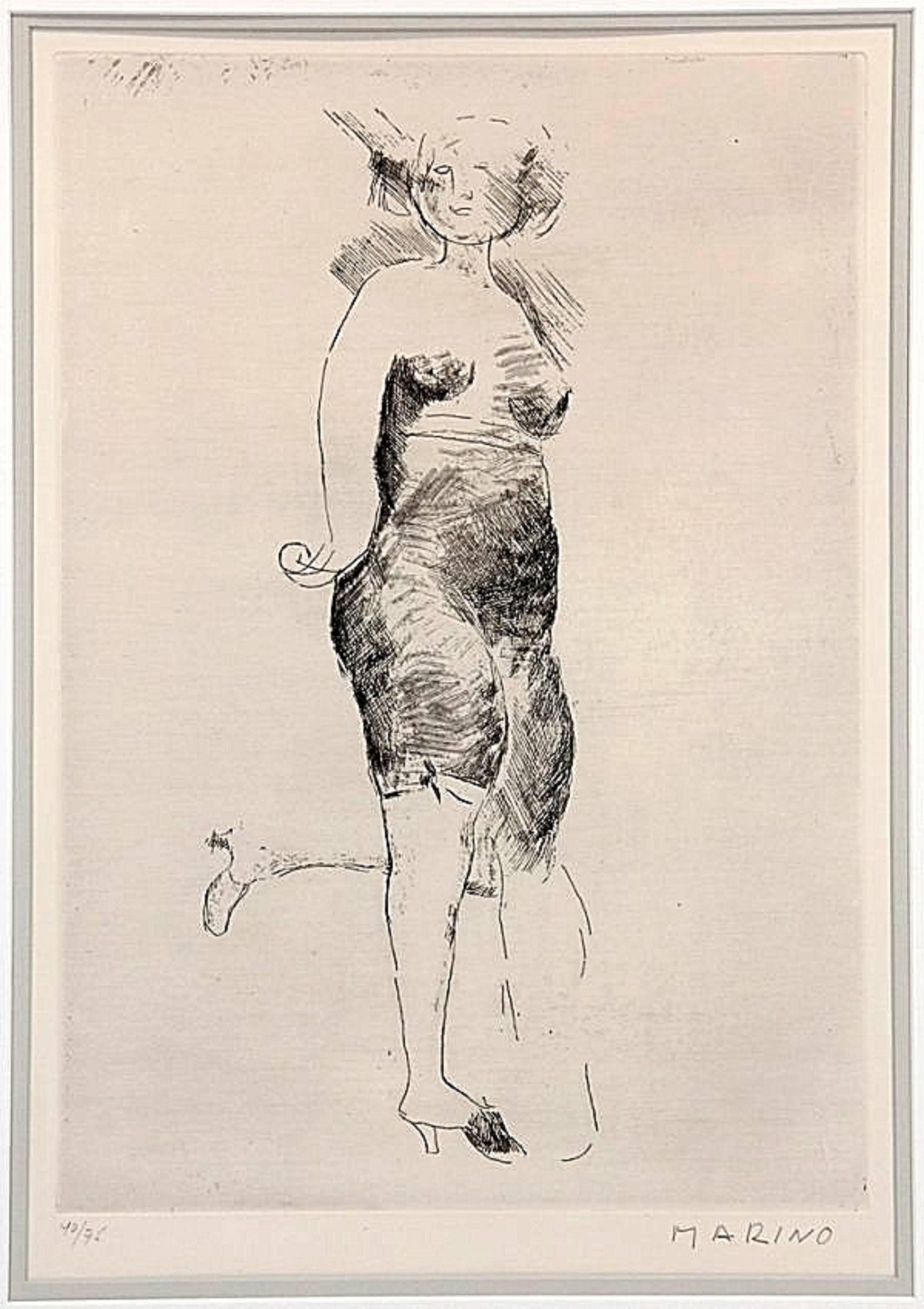 imagen 11,5X16,75

Asistió a la Accademia di Belle Arti de Florencia en 1917. Aunque nunca abandonó la pintura, Marini se dedicó principalmente a la escultura a partir de 1922 aproximadamente. A partir de esta época, su obra se vio influida por el
