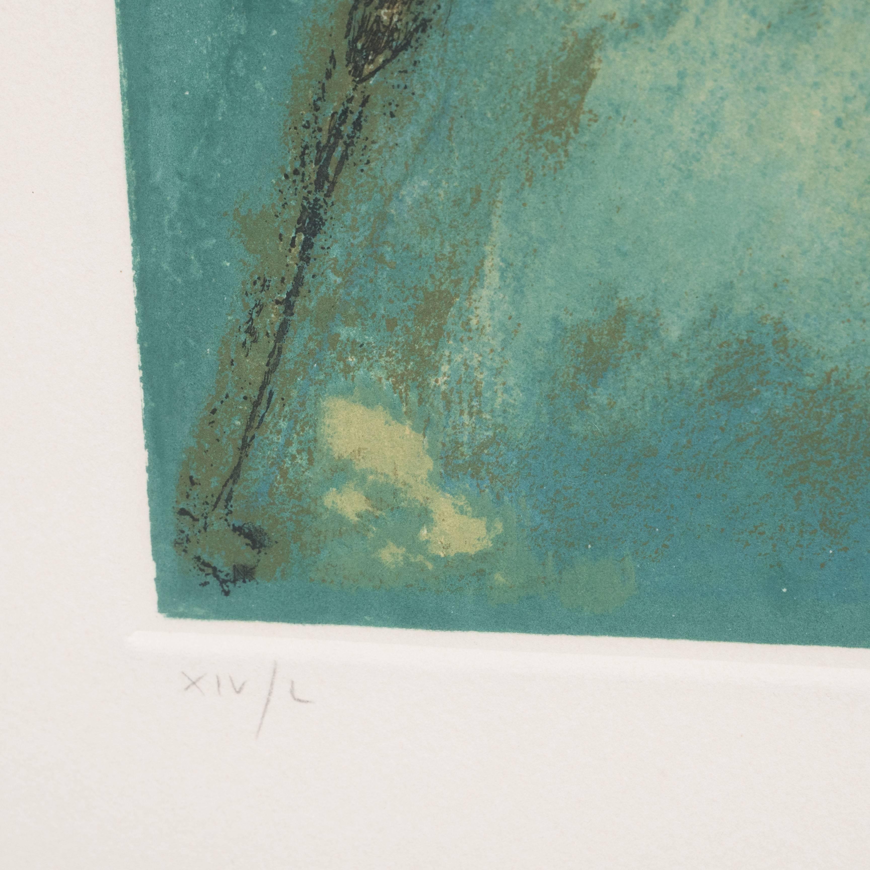 Litografía moderna de mediados de siglo en colores de Marino Marini, Italia, hacia 1970 3