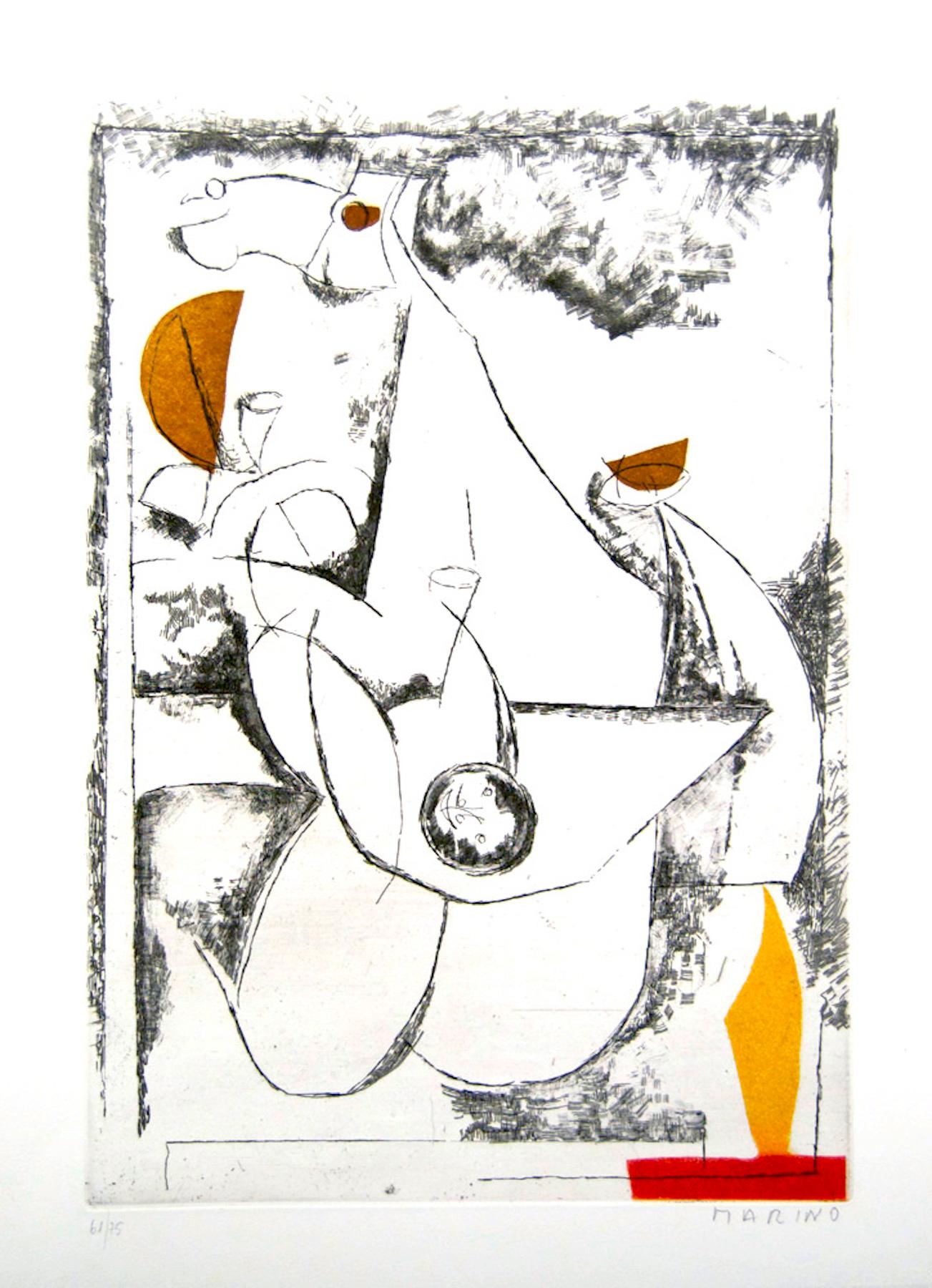 Hand signed and numbered. Edition of 75 prints.
This work is the plate IV of the serie "Tout près de Marino", published in 1971.
Ref. "Marino Marini: 1919 - 1980", by Giorgio e Guido Guastalla, Fondazione Marino Marini, Pistoia, 1990, p. 91, n. A134