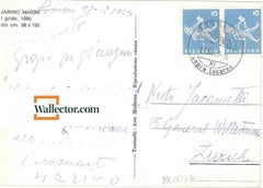 Postcard mit Greetings von Marino Marini – 1963