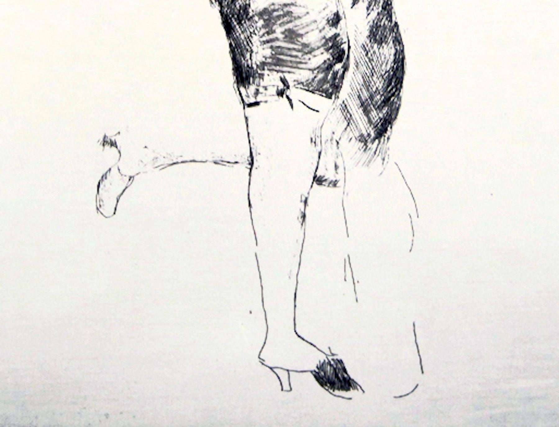 Reminiscenza (Reminiscencia) - Grabado original de Marino Marini - 1956 en venta 3