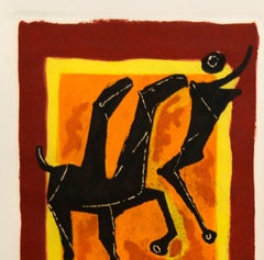 The Cry – farbige Radierung von Marino Marini – 1950er Jahre