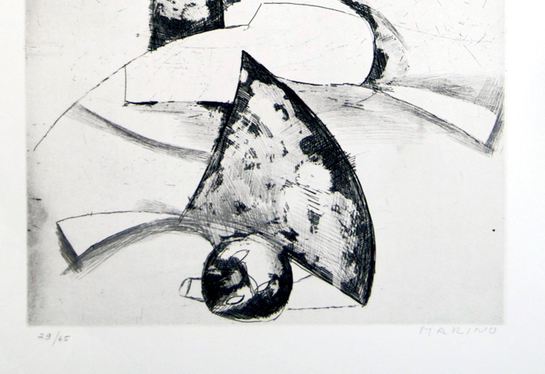 The Cry - Original Etching by Marino Marini - 1950 ca. For Sale 1