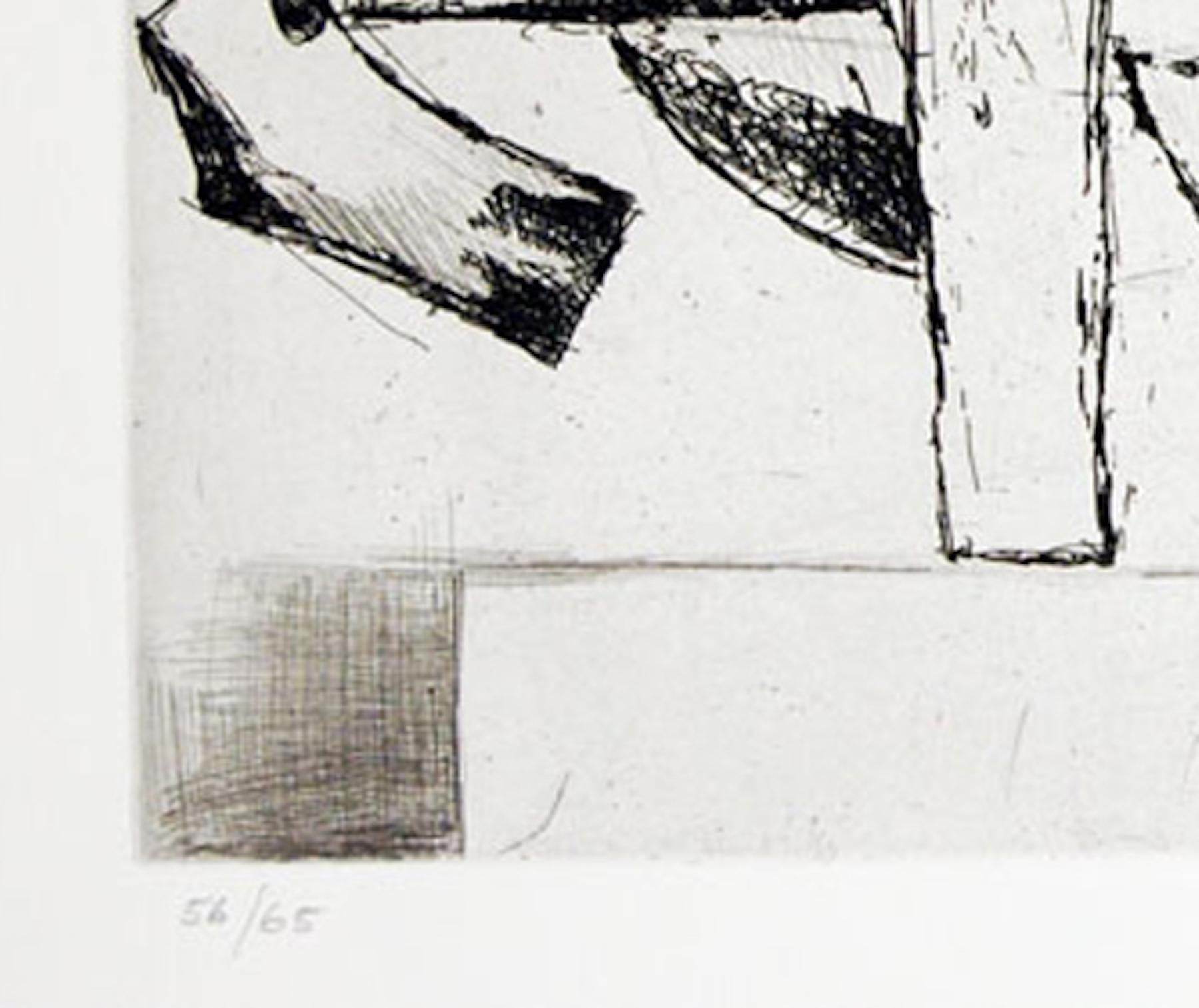 The Cry - Etching by Marino Marini - 1962 For Sale 1