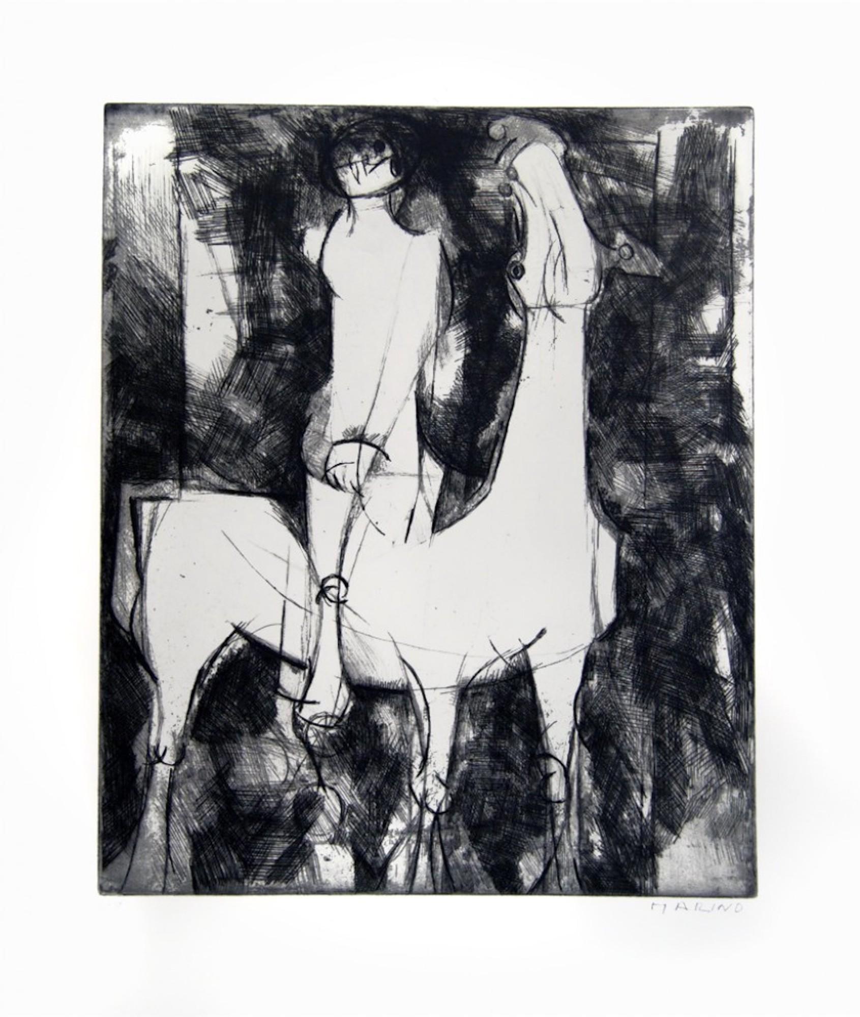 Dimensioni dell'immagine: 44,5 x 37 cm.
Firmato a mano in basso a destra a matita.

Condizioni molto buone.