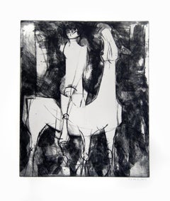 The Idea of Knight - Etching by Marino Marini - 1971