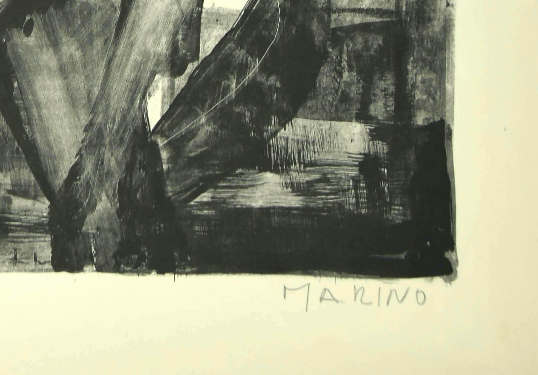 Weißes Pferd – Lithographie von Marino Marini – 1966 im Angebot 1