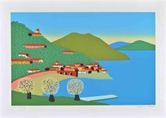 Paesaggio - Serigrafia di Marino Morena - Anni '70