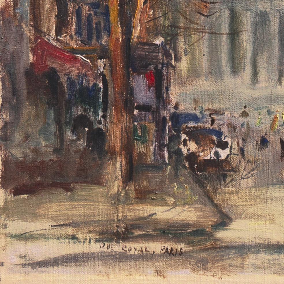 'Rue Royale, Paris', Latin American Modernist, Rio MOMA, Butler Inst. NAD, CAFA  - Post-Impressionist Painting by Mario Agostinelli