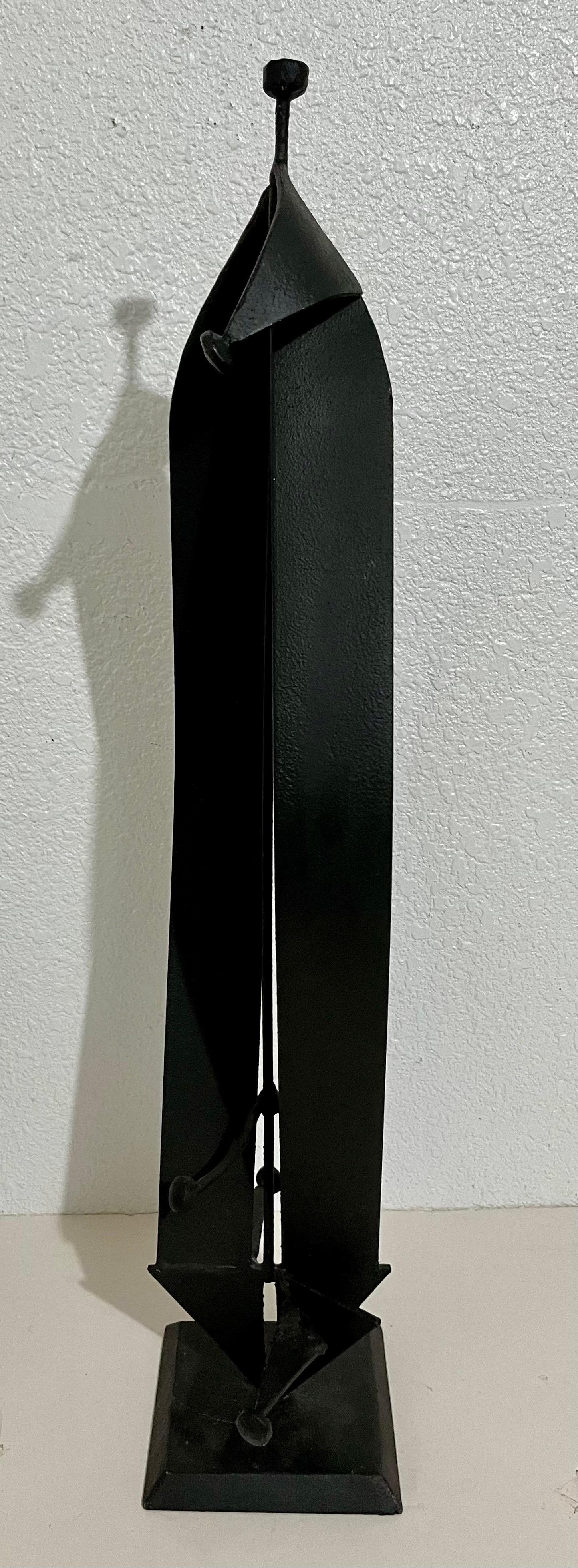 Large Mario Almaguer Cuban Art Welded Painted Steel Abstract Sculpture Modernism For Sale 4