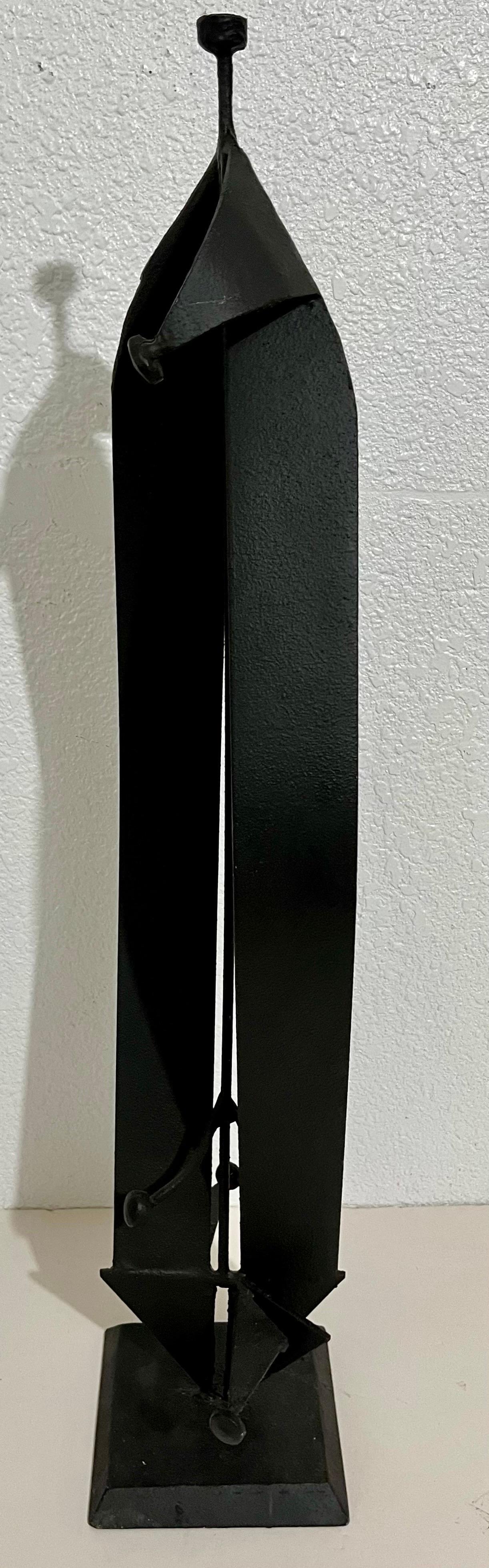 Large Mario Almaguer Cuban Art Welded Painted Steel Abstract Sculpture Modernism For Sale 5