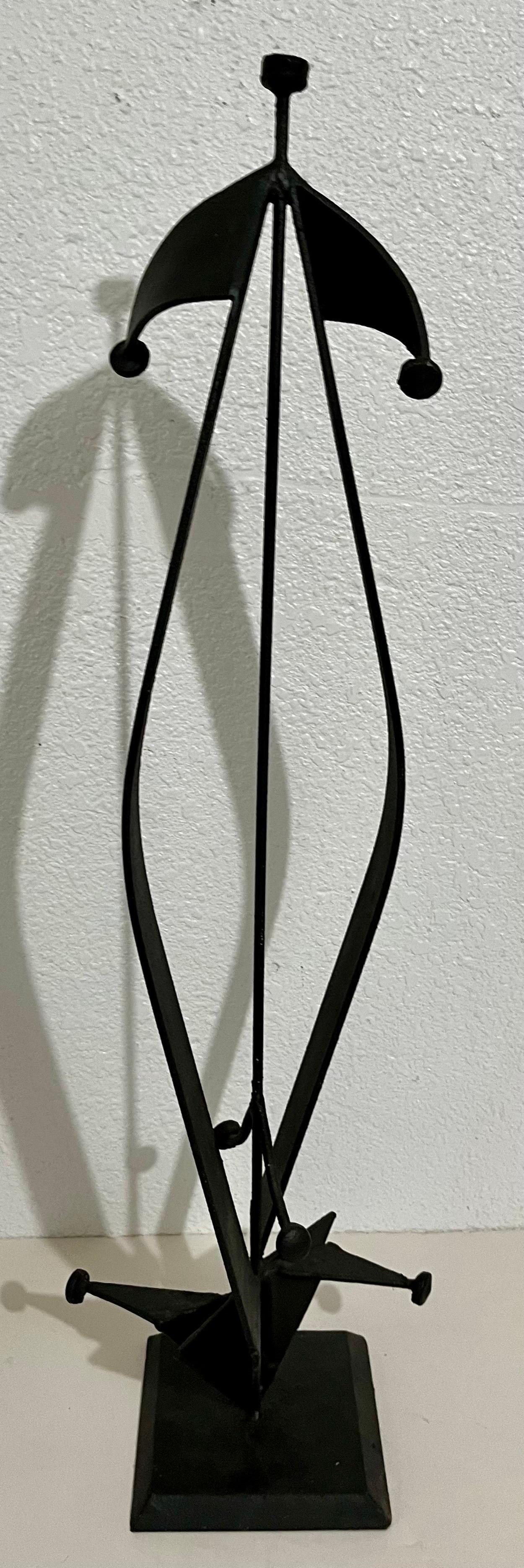 Large Mario Almaguer Cuban Art Welded Painted Steel Abstract Sculpture Modernism For Sale 6