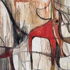 Oltre l'immaginazione - Pittura acrilica su tela, astratta, 30 x 40 cm