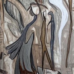 Cosmic Dance - Acrylic Painting on Canvas, Abstract, 48in x 60in