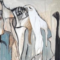 «En armonía» - Pintura acrílica sobre lienzo, abstracta, 36 pulgadas x 48 pulgadas