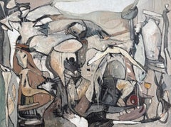 Echoes In Dimension - Acrylic Painting on Canvas, Abstract, 30in x 40in