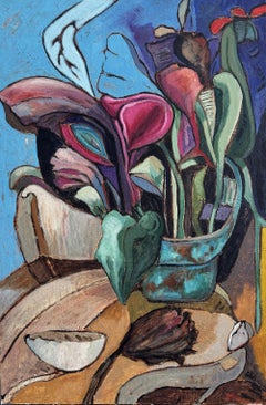 Florido - Acrylic Painting on Canvas, Abstract, 24in x 36in
