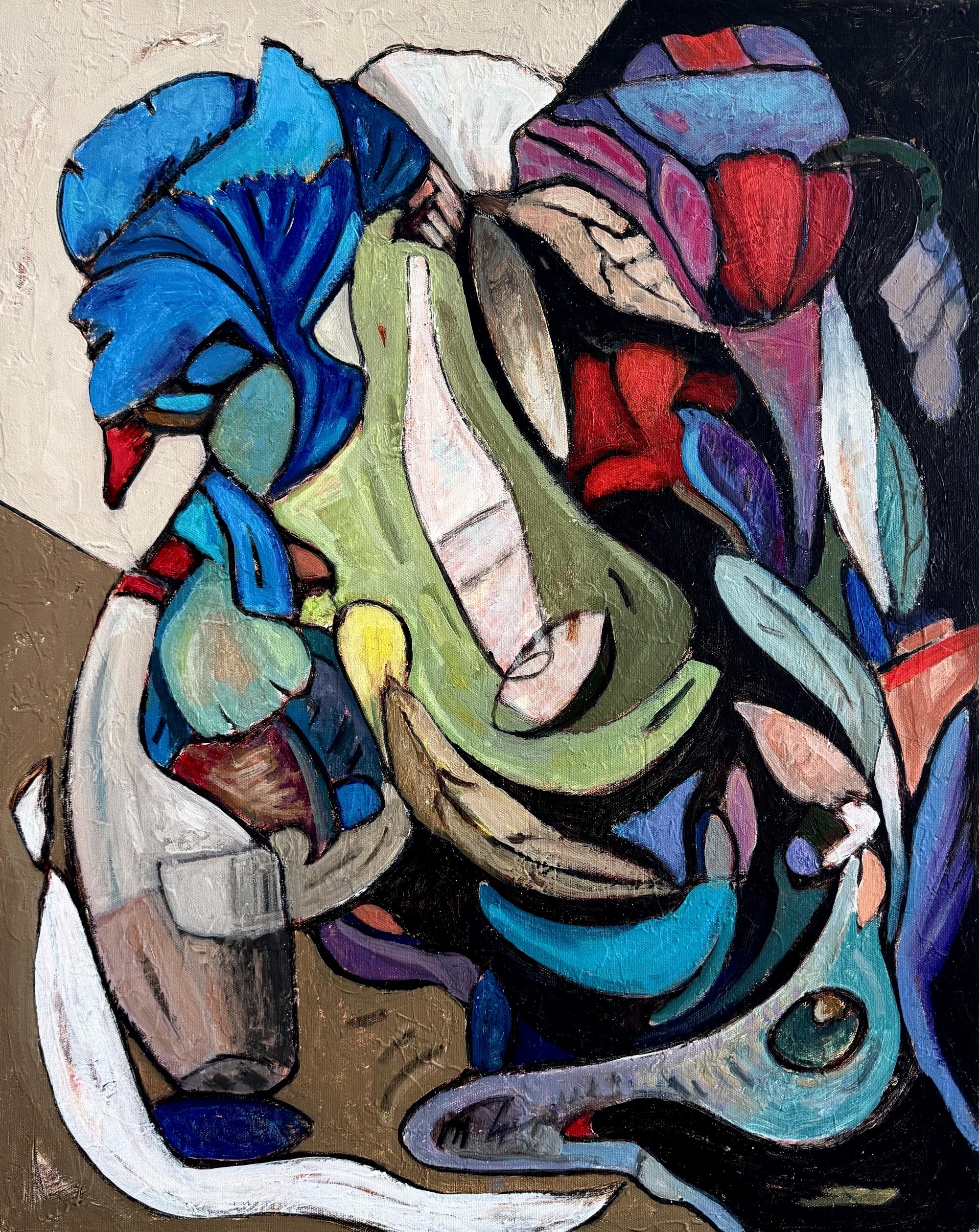 Floruit - Acrylic Painting on Canvas, Abstract, 24in x 30in