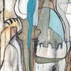 Imprinted - Pittura acrilica su tela, astratta, 48in x 48in