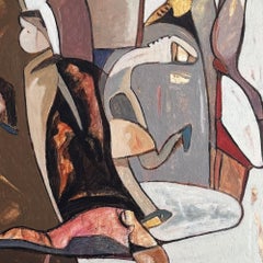 Armonías infinitas - Pintura acrílica sobre lienzo, abstracta, 122 cm x 152 cm