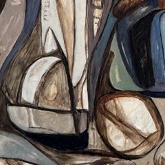 Makrokosmos - Acrylgemälde auf Leinwand, Abstrakt, 48in x 60in