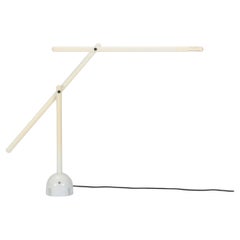 Mario Arnaboldi rare white “Mira” lamp for Programaluce, Italy, 1984