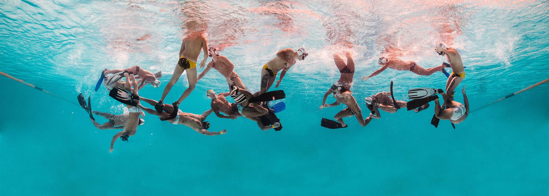 Mario Arroyave  Figurative Photograph - Timeline Underwater Rugby II