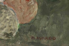 Still Life - Oil Painting by Mario Asnago - 1960s
