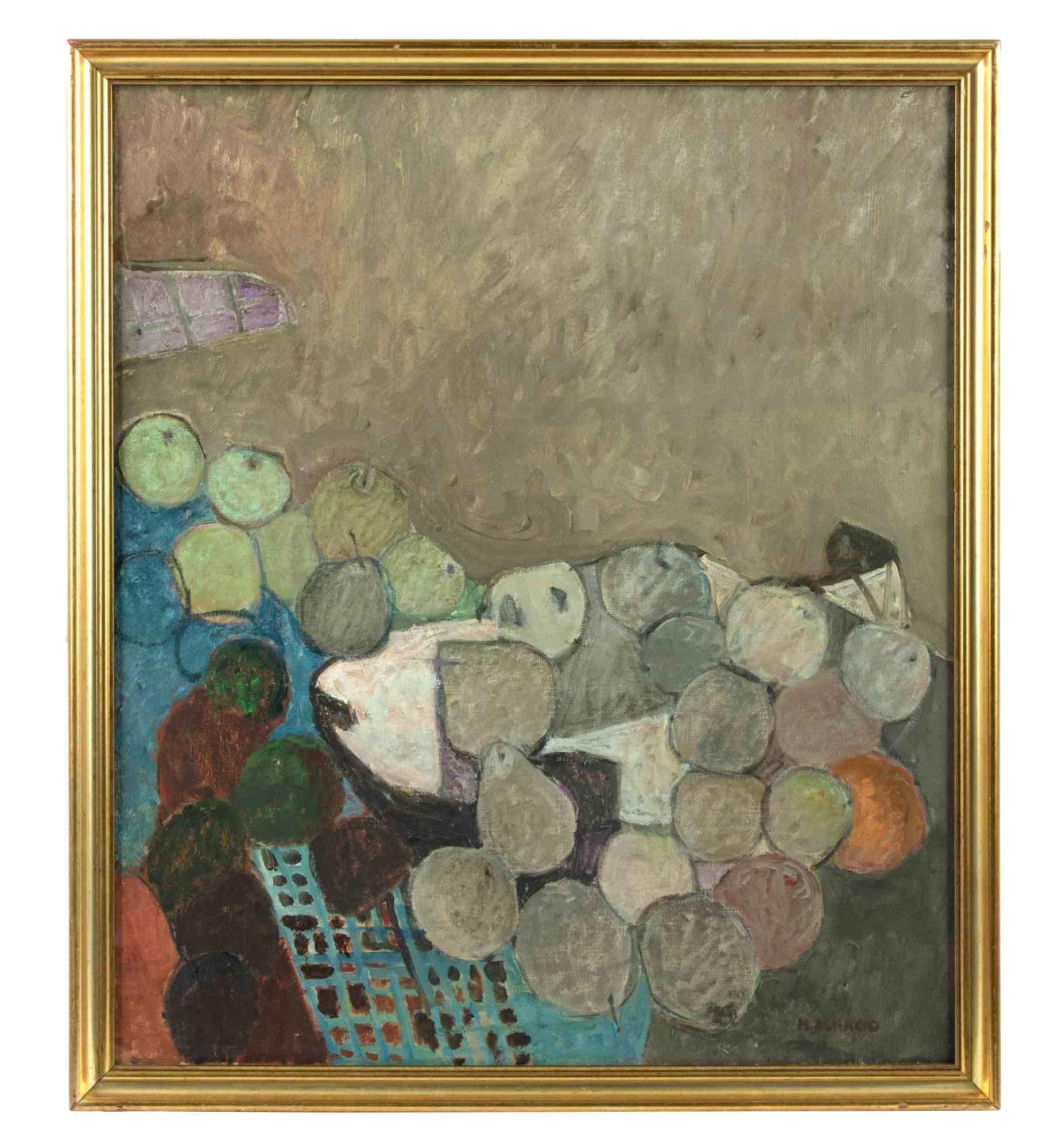 Still Life is a contemporary artwork realized by Mario Asnago.

Hand signed on the lower margin

Mixed colored oil painting on canvas.

Includes frame

Mario Asnago: A renewed architect and painter, he collaborated with Claudio Vender. The first