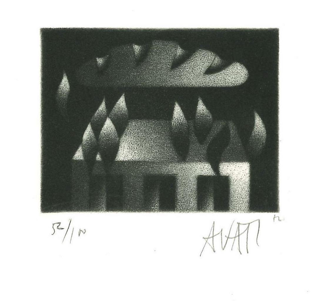 Bready Cloud est une gravure sur papier, réalisée par l'artiste et graveur français maître Mario Avati (1921-2009).

Signé à la main en bas à droite et numéroté en bas à gauche au crayon. Edition de 52/100 tirages.

En excellent état.

L'œuvre d'art