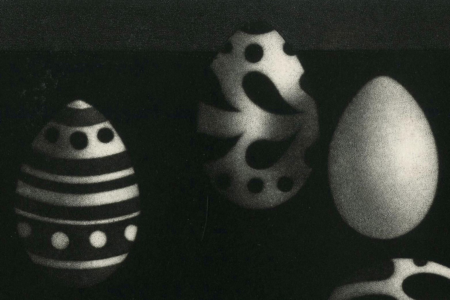 Des Oeufs Pout Ta Fette (Holiday Eggs) - Print by Mario Avati