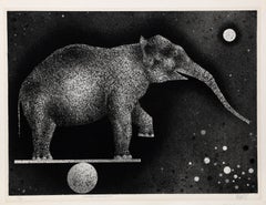 Elephant Equilibriste, 1969 by Mario Avati